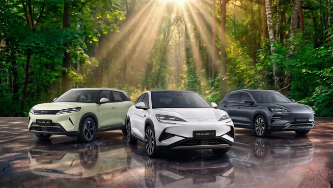 BYD #GoElectric - Электрлі BYD автокөлігіне<br> 1 000 000 теңгеге дейінгі қосымша жеңілдік.